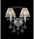 Wall Lamp Switched 2 Light Switched Polished Chrome, Crystal - 6