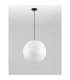 Moon 50cm Globe Pendant Ceiling Light White Black E27 1x12W IP65-3