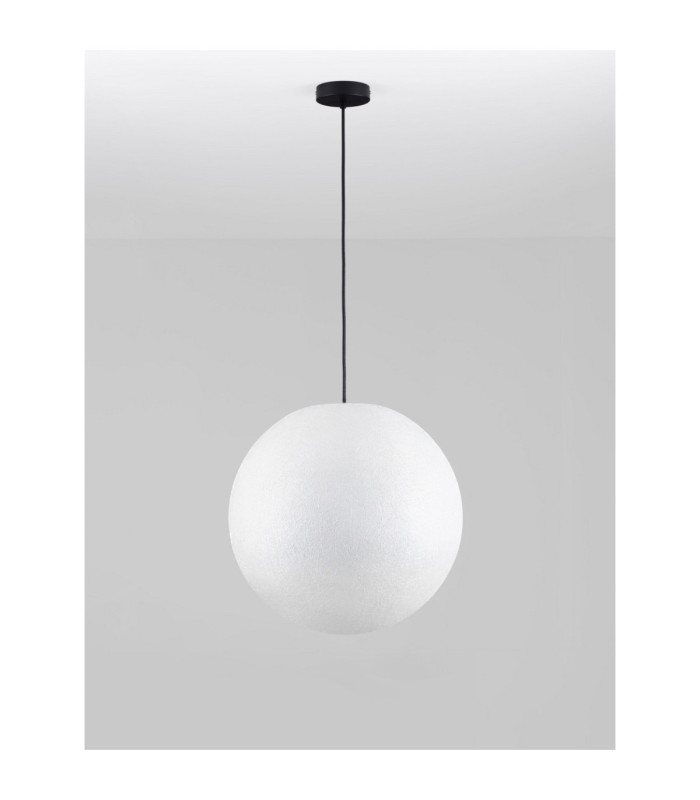 Moon 50cm Globe Pendant Ceiling Light White Black E27 1x12W IP65-3