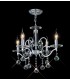 Ceiling Pendant Chandelier 4 Light Polished Chrome, Crystal - 2