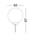 Moon 50cm Outdoor Spike White E27 1x12W IP65-7