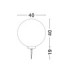 Moon 40cm Outdoor Spike White E27 1x12W IP65-6