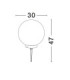 Moon 30cm Outdoor Spike White E14 1x5W IP65-7