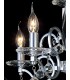 Ceiling Pendant Chandelier 4 Light Polished Chrome, Crystal - 6
