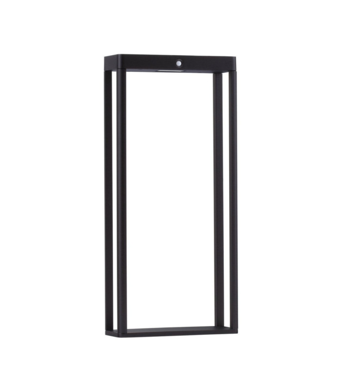 Berni 50cm Outdoor Bollard Dark Anthracite LED 2W 108lm 3000K IP65 Solar PIR Sensor-1