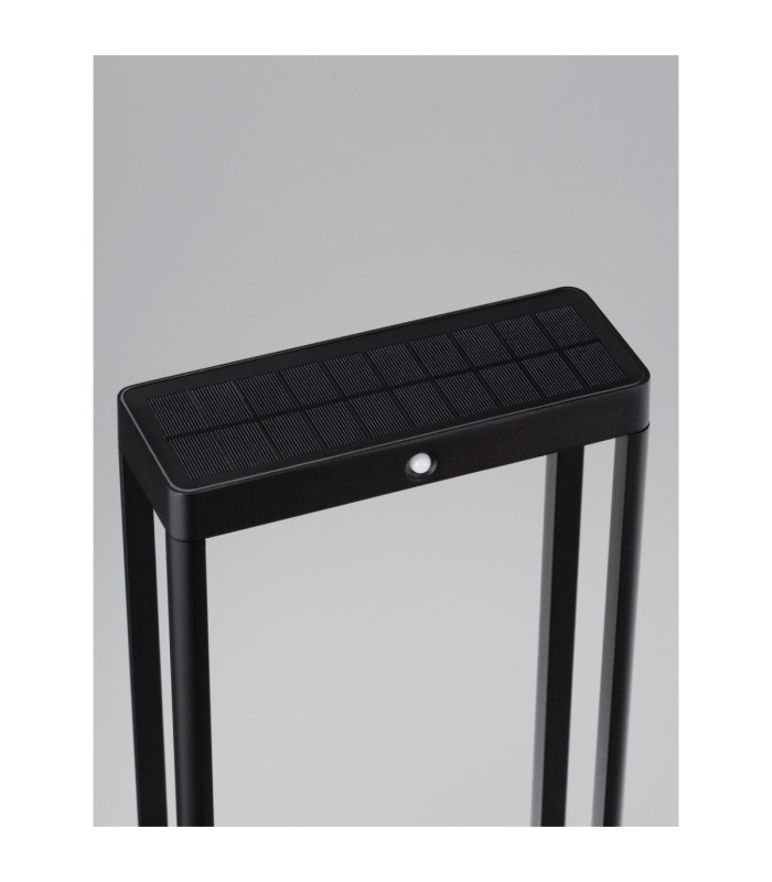 Berni 70cm Outdoor Bollard Dark Anthracite LED 2W 108lm 3000K IP65 Solar PIR Sensor-7
