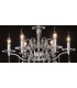Ceiling Pendant Chandelier 6 Light Polished Chrome, Crystal - 5