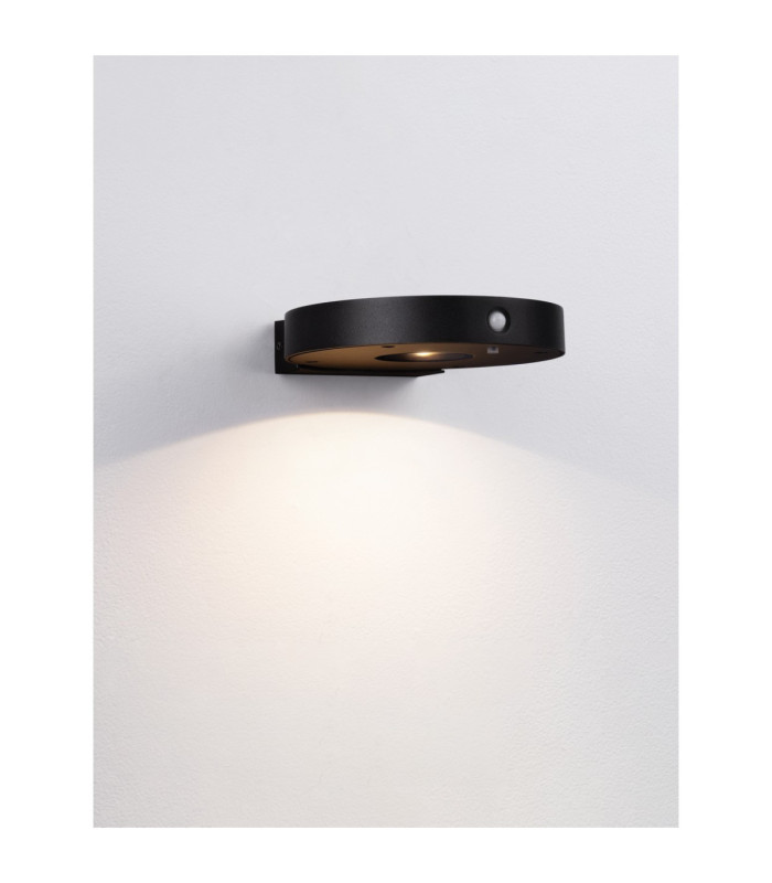 Aigo Outdoor Wall Down Lamp Dark Anthracite LED 2W 145lm 3000K IP65 Solar PIR Sensor-3