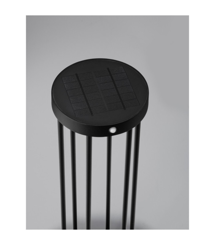Aigo Outdoor Bollard Dark Anthracite LED 2W 89lm 3000K IP65 Solar PIR Sensor-6