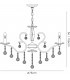 Ceiling Pendant Chandelier 8 Light Polished Chrome, Crystal - 3