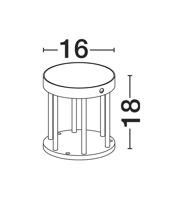 Aigo Outdoor Pedestal Light Dark Anthracite LED 2W 89lm 3000K IP65 Solar PIR Sensor-10