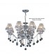 Ceiling Pendant Chandelier 8 Light Polished Chrome, Crystal - 4