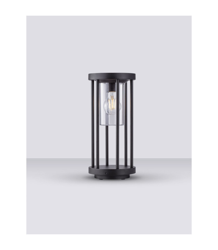 Elysium 35cm Top Mounted Outdoor Bollard Dark Anthracite E27 1x12W IP65-4