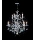 Ceiling Pendant Chandelier 2 Tier 12 Light Polished Chrome, Crystal (Item Requires Assembly) - 2
