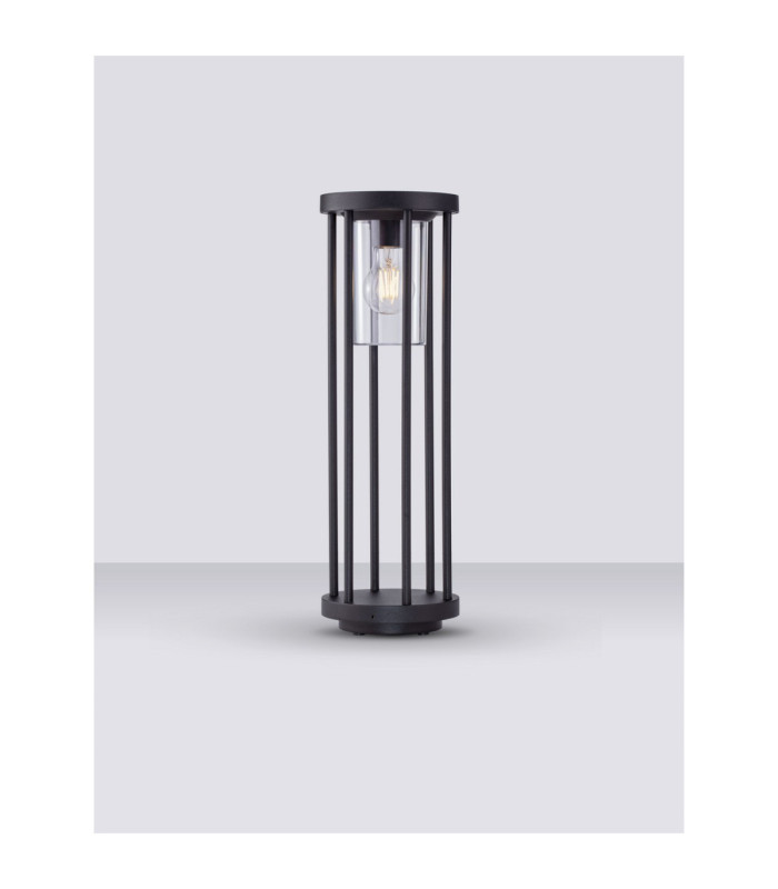 Elysium 50cm Top Mounted Outdoor Bollard Dark Anthracite E27 1x12W IP65-4