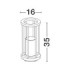 Elysium 35cm Outdoor Bollard Dark Anthracite E27 1x12W IP65-7