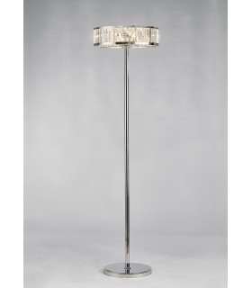 Floor Lamp 5 Light Polished Chrome, Crystal - 2