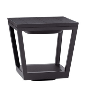 Cuppa Outdoor Pedestal Light Dark Anthracite LED 2W 5V DC 186lm IP54 3000K Solar PIR Sensor-1