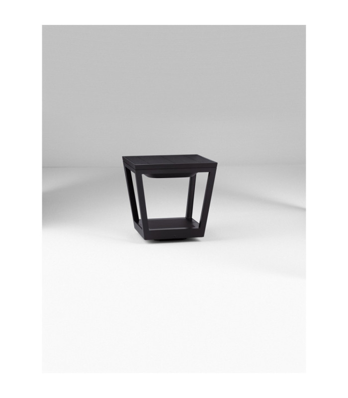 Cuppa Outdoor Pedestal Light Dark Anthracite LED 2W 5V DC 186lm IP54 3000K Solar PIR Sensor-3