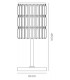 Crystal Curtain Table Lamp 3 Light Polished Chrome - 3