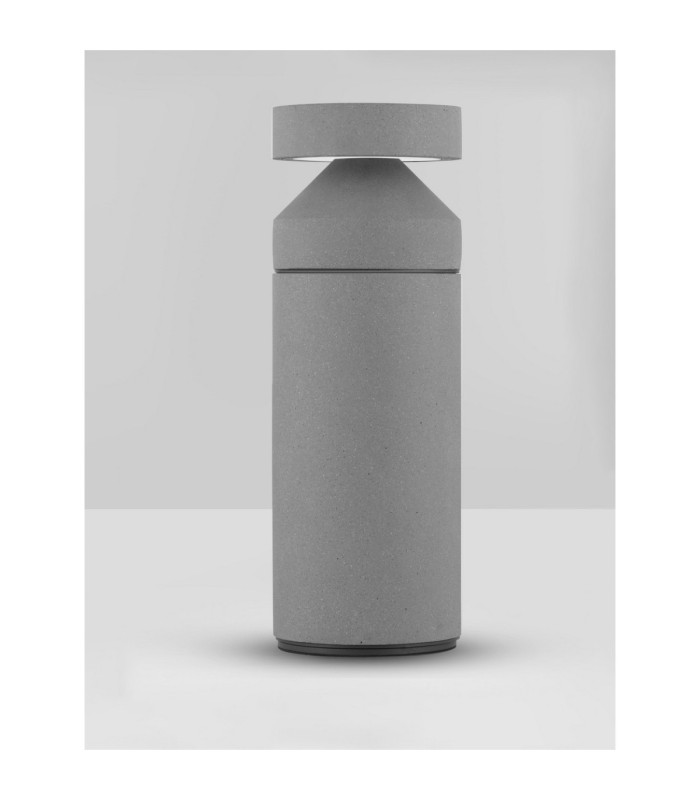 Navy 54.5cm Outdoor Bollard Grey LED 20W 1018lm IP65 3000K-3