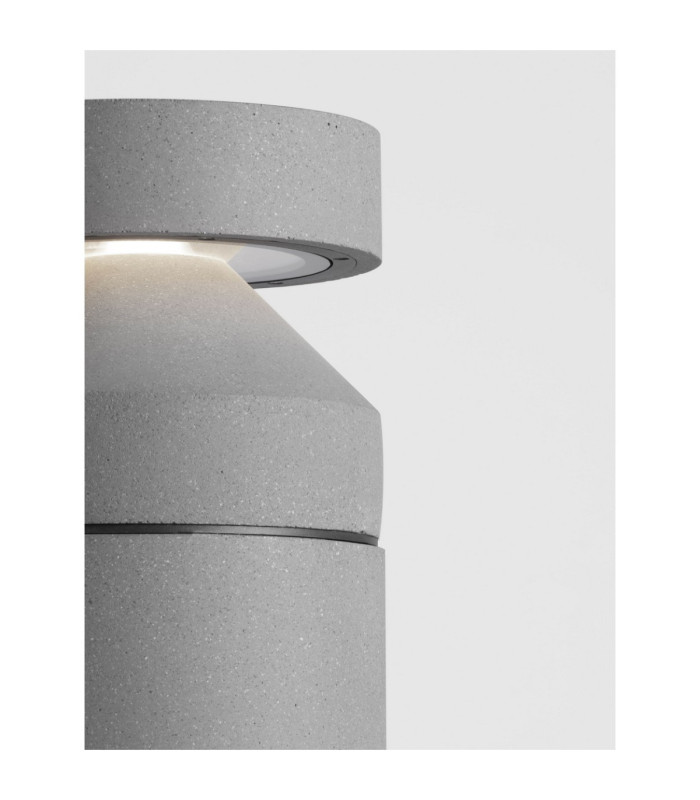 Navy 54.5cm Outdoor Bollard Grey LED 20W 1018lm IP65 3000K-6