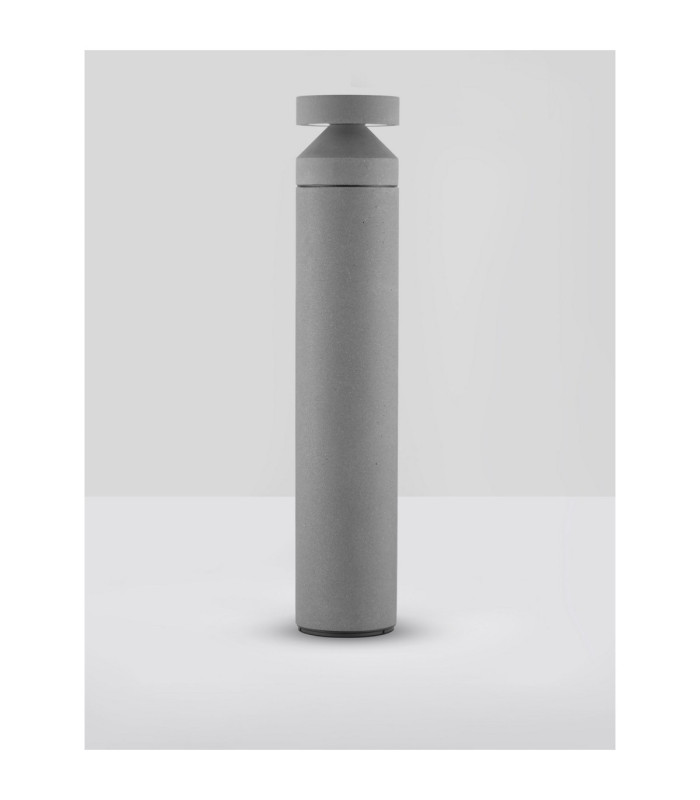 Navy 99.5cm Outdoor Bollard Grey LED 20W 1018lm IP65 3000K-3
