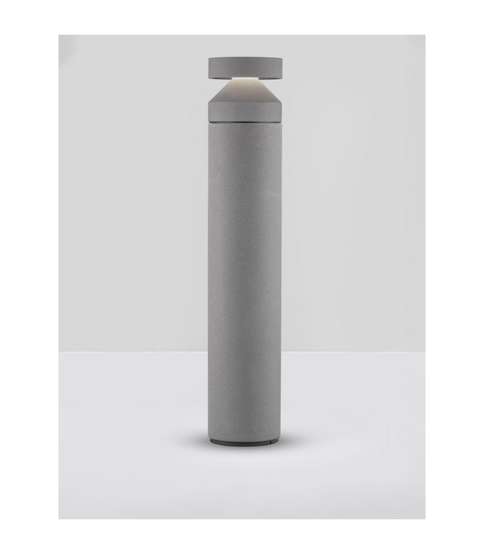 Navy 99.5cm Outdoor Bollard Grey LED 20W 1018lm IP65 3000K-4