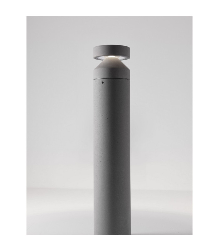 Navy 99.5cm Outdoor Bollard Grey LED 20W 1018lm IP65 3000K-5