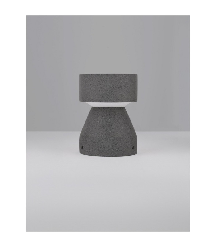Lua Outdoor Pedestal Light Black LED 12W 629lm IP65 3000K-3