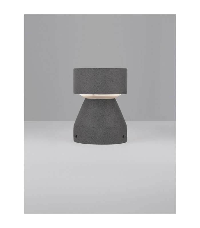 Lua Outdoor Pedestal Light Black LED 12W 629lm IP65 3000K-4