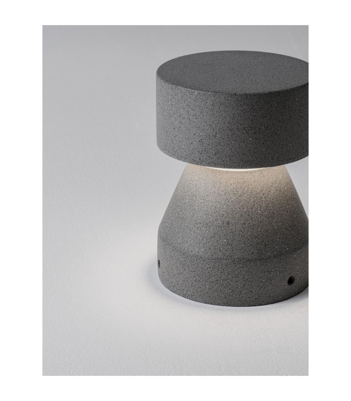 Lua Outdoor Pedestal Light Black LED 12W 629lm IP65 3000K-5