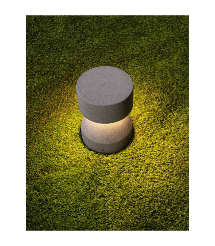 Lua Outdoor Pedestal Light Black LED 12W 629lm IP65 3000K-6