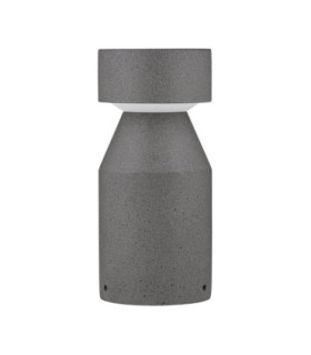 Lua 35.5cm Outdoor Pedestal Light Black LED 12W 629lm IP65 3000K-1