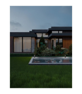 Lua 35.5cm Outdoor Pedestal Light Black LED 12W 629lm IP65 3000K-2