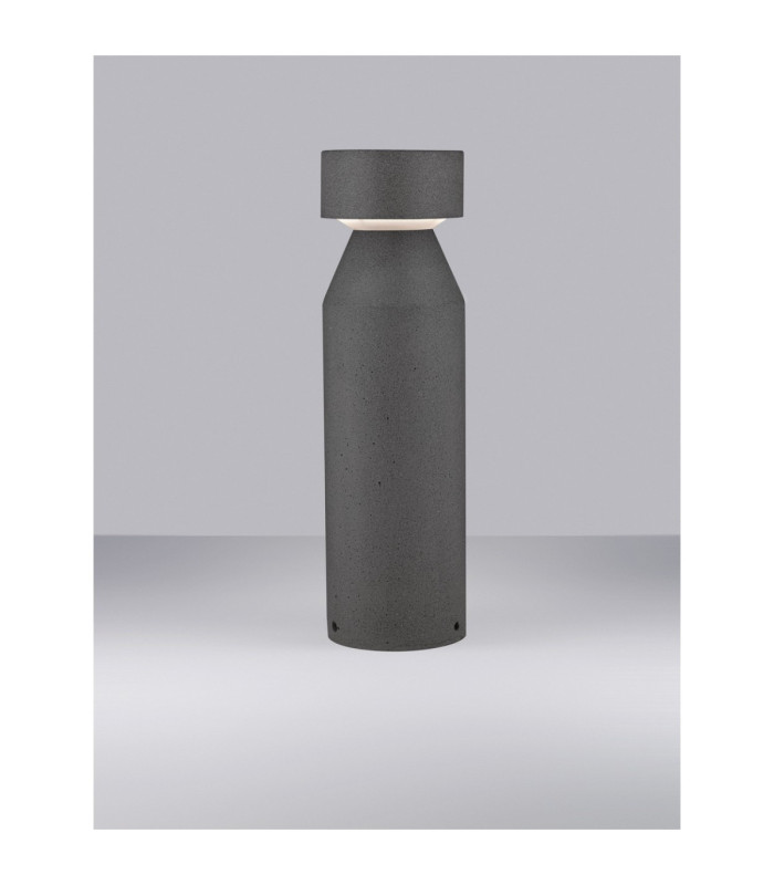 Lua Outdoor Bollard Black LED 12W 629lm IP65 3000K-4
