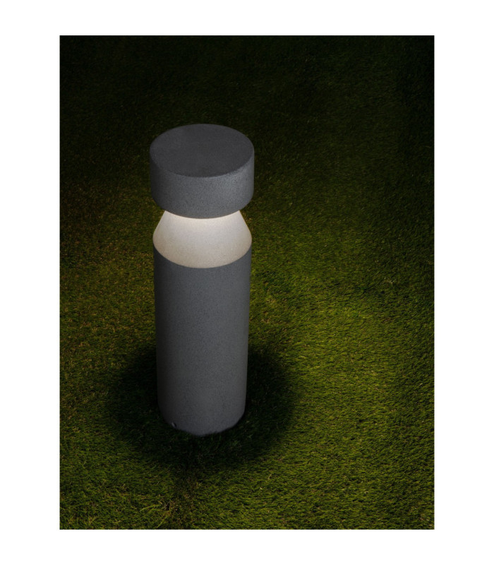 Lua Outdoor Bollard Black LED 12W 629lm IP65 3000K-6