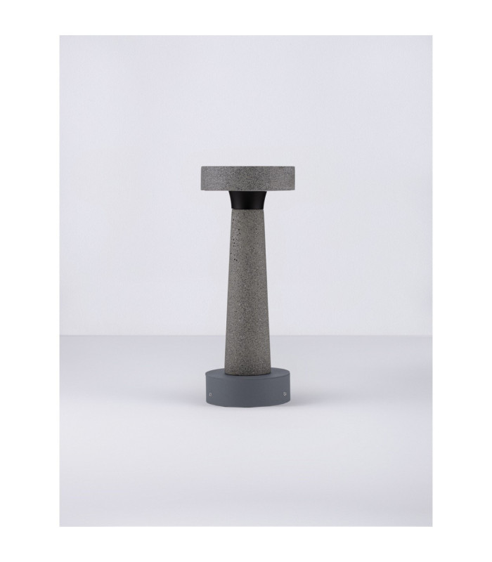 Cram 30cm Outdoor Bollard Grey LED 5W 580lm IP65 3000K-3