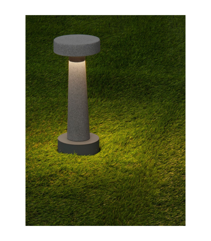 Cram 30cm Outdoor Bollard Grey LED 5W 580lm IP65 3000K-6