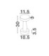 Cram 30cm Outdoor Bollard White LED 5W 580lm IP65 3000K-8