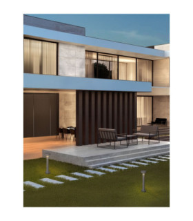 Cram 50cm Outdoor Bollard Grey LED 5W 580lm IP65 3000K-2