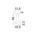 Cram 50cm Outdoor Bollard Grey LED 5W 580lm IP65 3000K-7