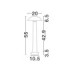 Tura 55cm Outdoor Bollard White LED 7W 840lm IP65 3000K-7