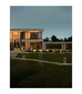 Stage 35cm Outdoor Bollard Grey LED 6W 279lm 3000K IP65-2