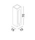 Stage 35cm Outdoor Bollard Grey LED 6W 279lm 3000K IP65-8
