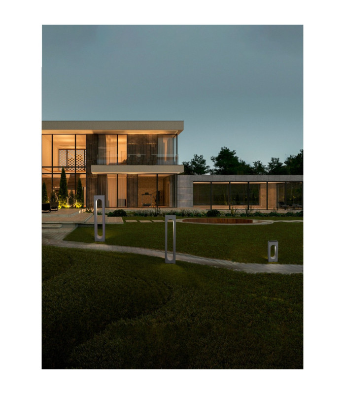 Stage 70cm Outdoor Bollard Grey LED 6W 279lm 3000K IP65-2