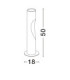 Nodino 50cm Outdoor Bollard Grey LED 6W 197lm 3000K IP65-7
