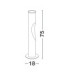 Nodino 75cm Outdoor Bollard Grey LED 6W 197lm 3000K IP65-7
