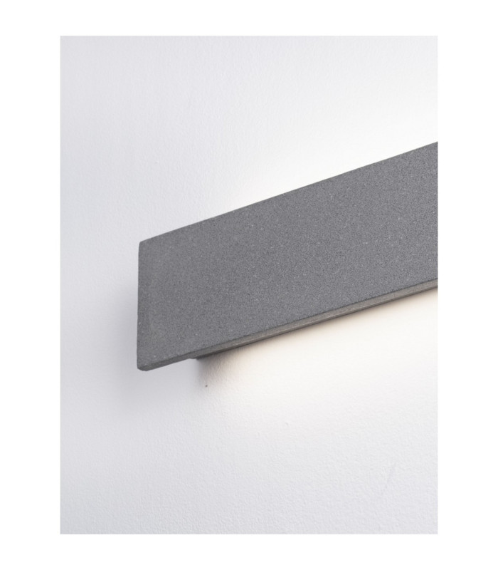 Luna Outdoor Up Down Wall Lamp Black LED 19W 1191lm IP65 3000K-6