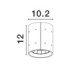 Ritz Outdoor Surface Mounted Downlight Grey LED 10W 1044lm IP65 3000K-6